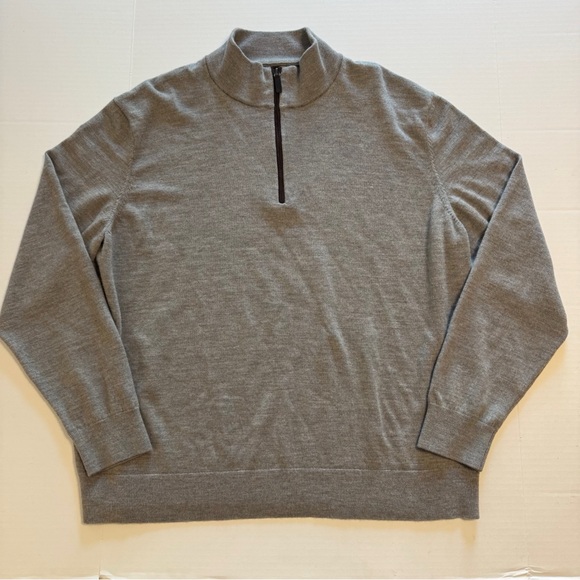 UNTUCKit Merino Wool Quarter Zip Sweater - Picture 2 of 8
